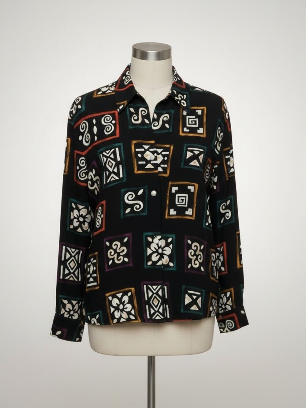 VINTAGE 60s Women’s Button Down by The Villager Size L - Picture 3 of 8